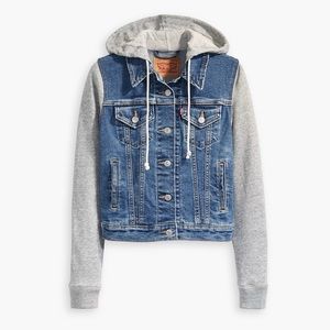 Levi’s Hybrid Denim Hoodie Classic Trucker Jacket